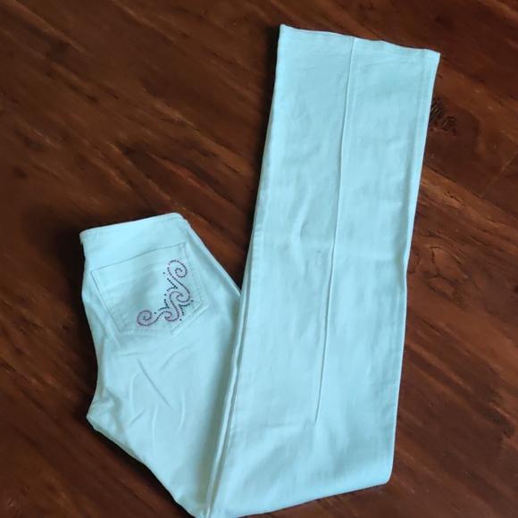 X- IT Long Flare White Jeans - Picture 5 of 8